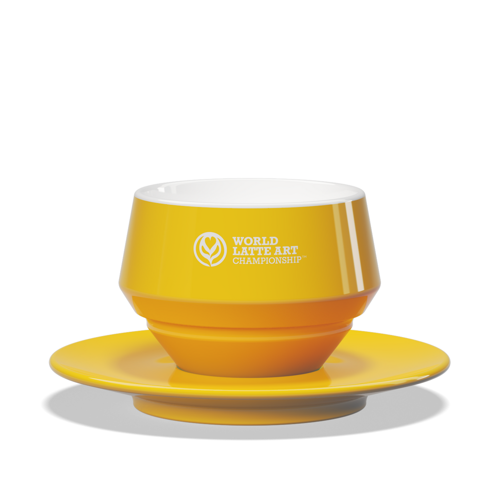 1 x Maniko Milk Cup with Saucer - WLAC Copenhagen 2024 Official Mug