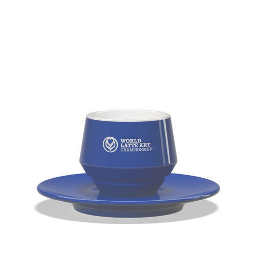 1 x Maniko Double Coffee Cup with Saucer - WLAC Geneve 2025 Official Mug