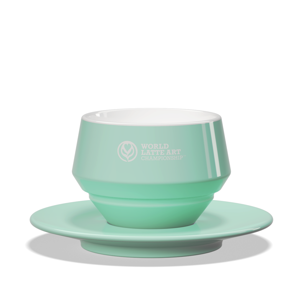 1 x Maniko Milk Cup with Saucer - WLAC Geneve 2025 Official Mug