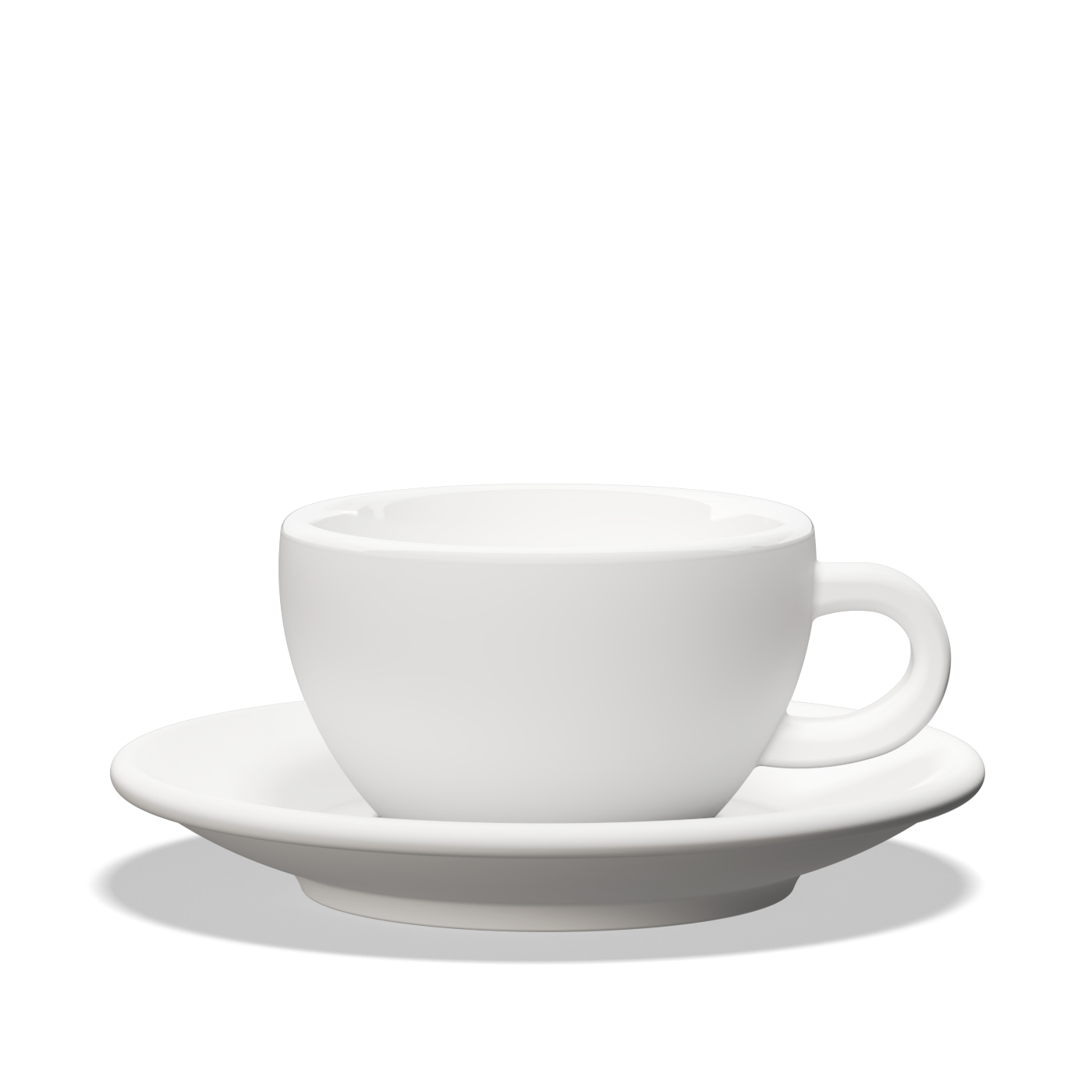 1 x Tulipano Milk Cup 260cc with Saucer