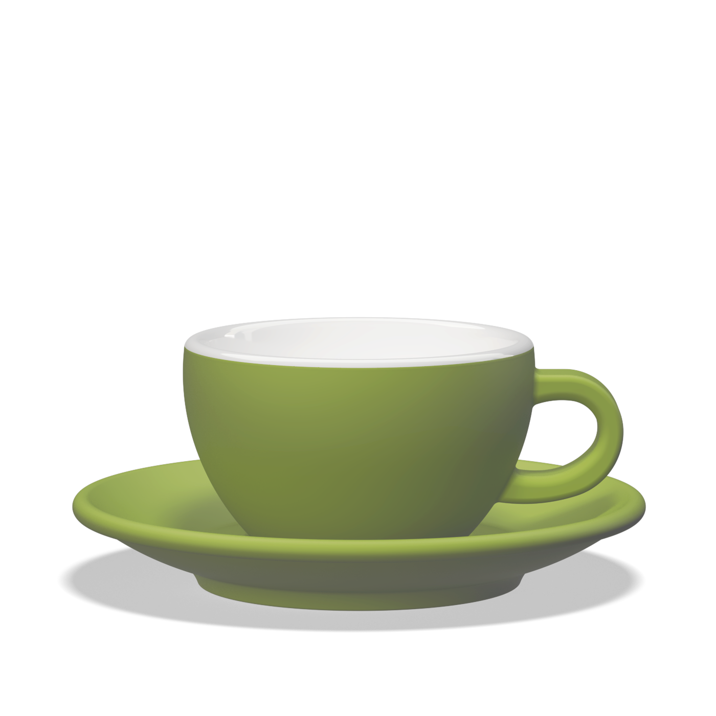 1 x Tulipano Milk Cup 260cc with Saucer