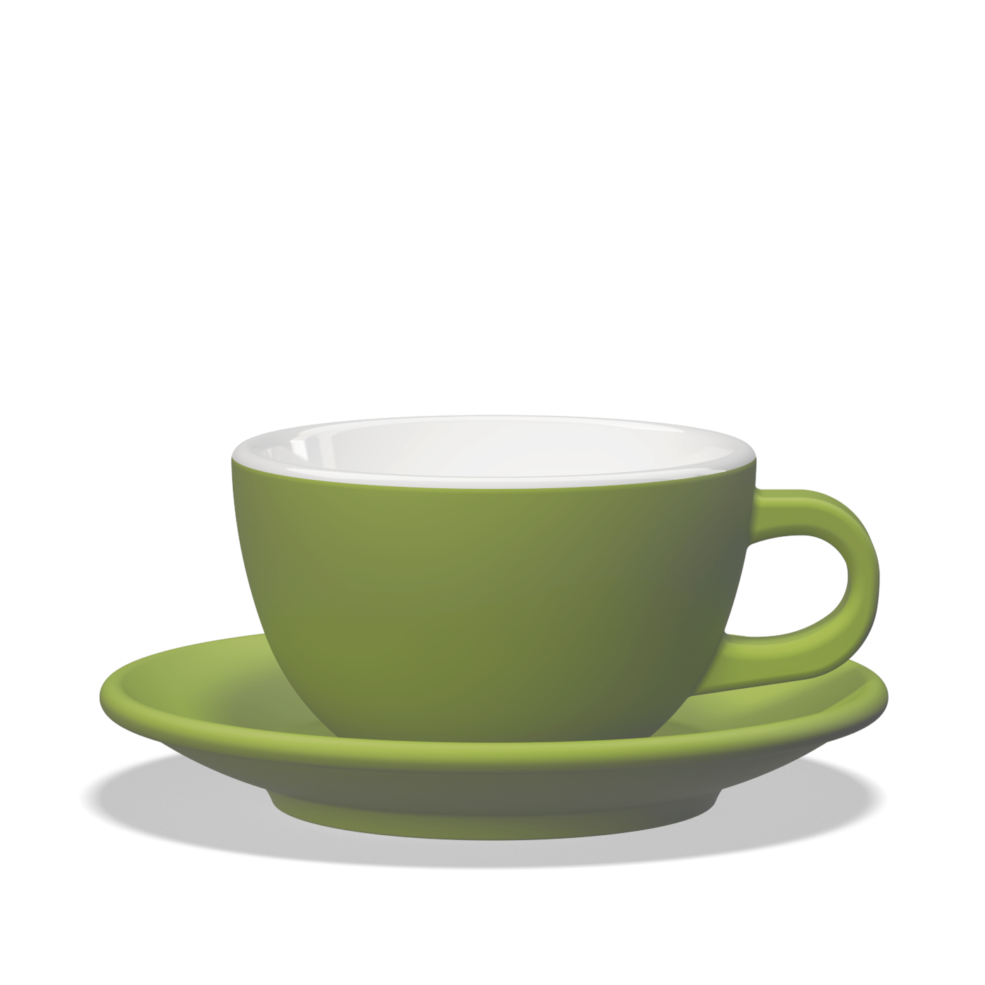1 x Tulipano Milk Cup 300cc with Saucer