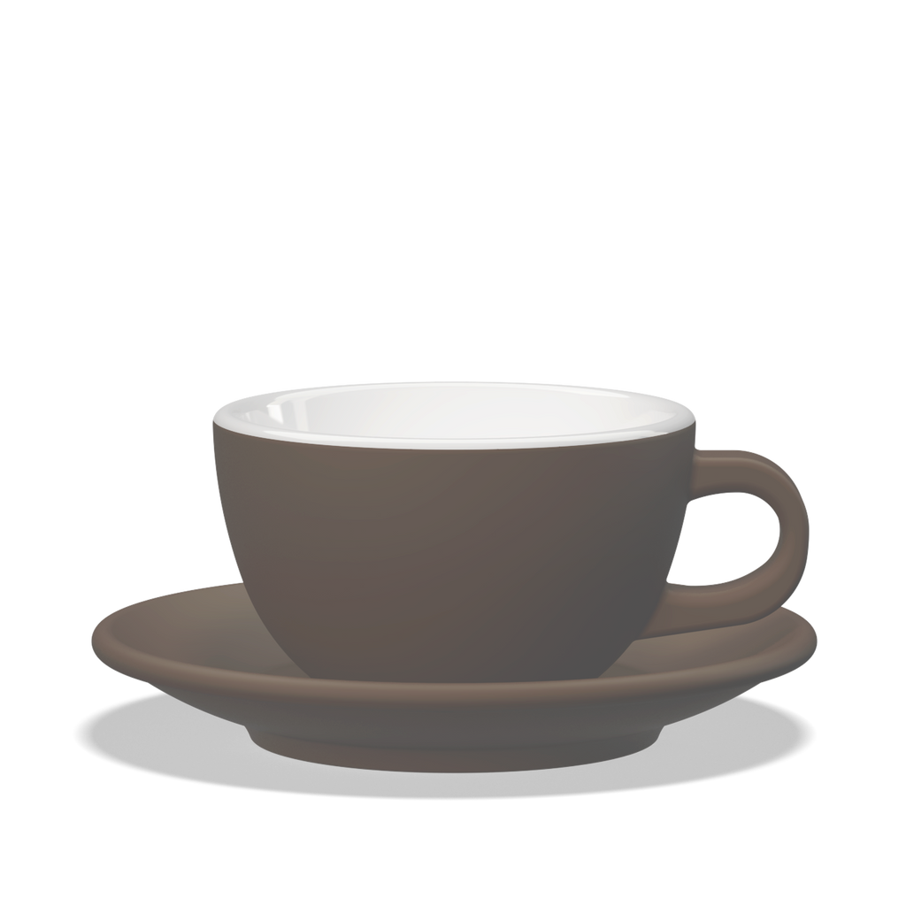 1 x Tulipano Milk Cup 300cc with Saucer